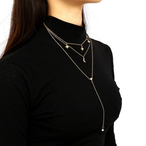 💕 Last one Moon N Star Long Necklaces - Picture 9 of 14